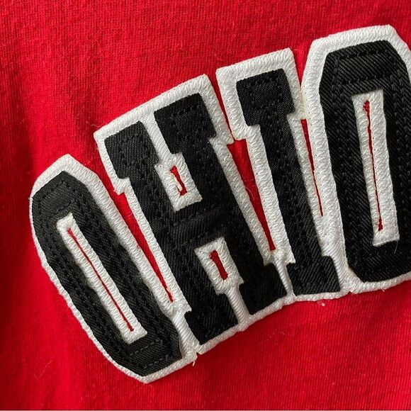 Ohio State University OSU YOUTH J America Red Applique Embroidered TShirt XXL - Picture 9 of 9